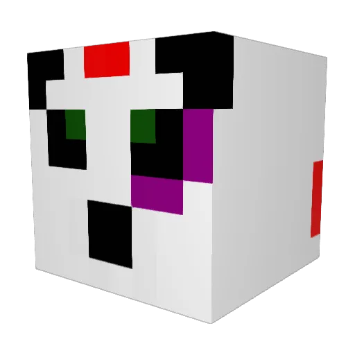 alexboote Minecraft avatar head, 3D render