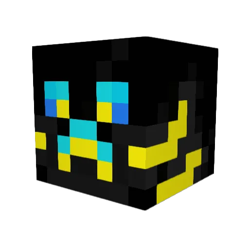 alexburn Minecraft avatar head, 3D render