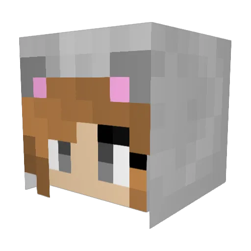 alexcelest Minecraft avatar head, 3D render
