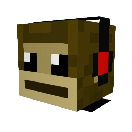 alexcob Minecraft avatar head, 3D render