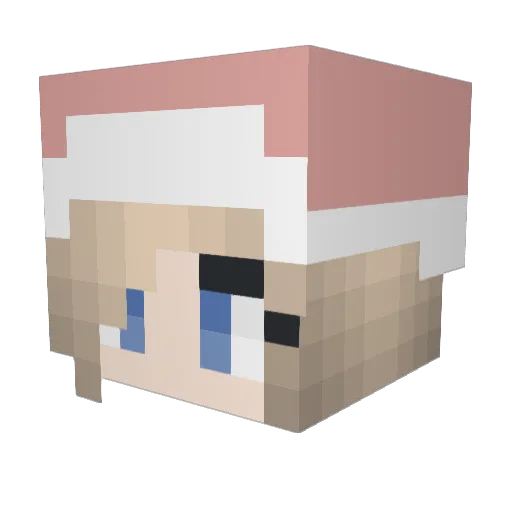 alexdigby Minecraft avatar head, 3D render
