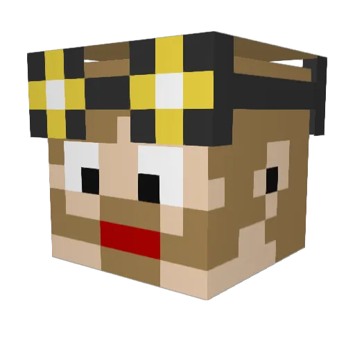 alexeeys Minecraft avatar head, 3D render