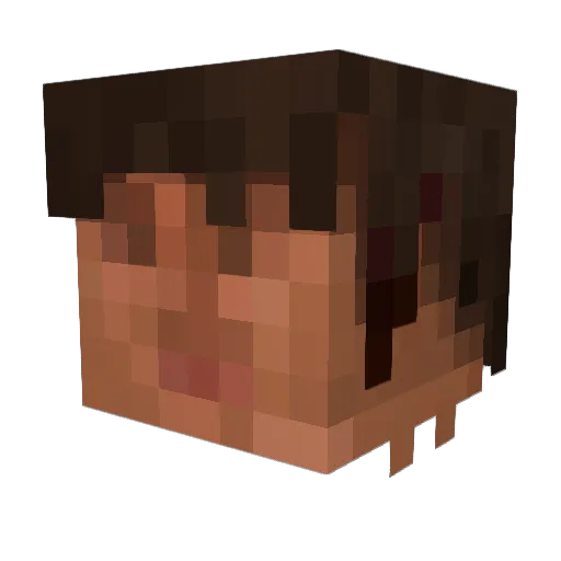 alexf2705 Minecraft avatar head, 3D render