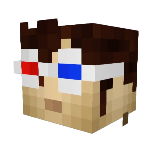 alexfree009 Minecraft avatar head, 3D render