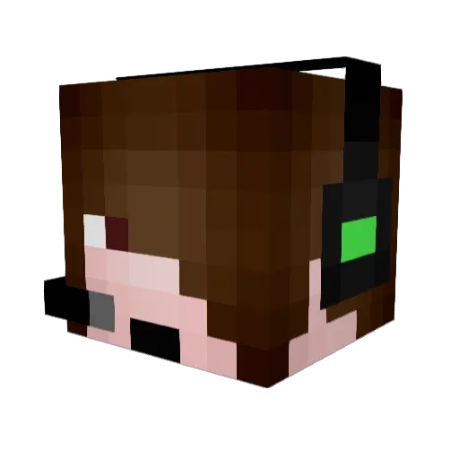 alexg0411 Minecraft avatar head, 3D render