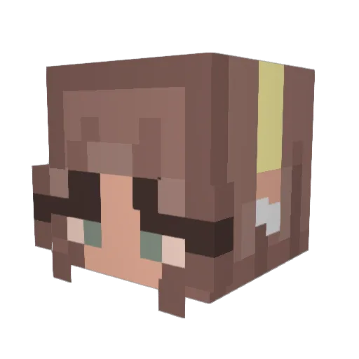 alexheuerr Minecraft avatar head, 3D render
