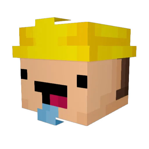 alexhighnumber Minecraft avatar head, 3D render