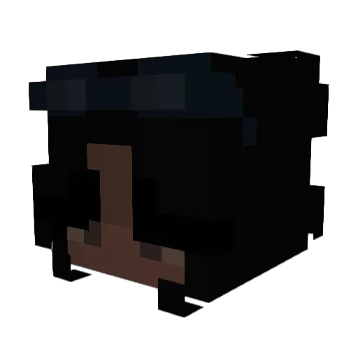 alexiacraft17 Minecraft avatar head, 3D render