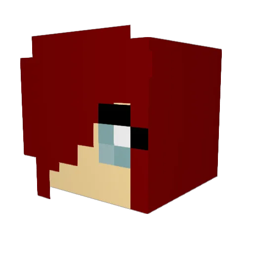 alexid555 Minecraft avatar head, 3D render