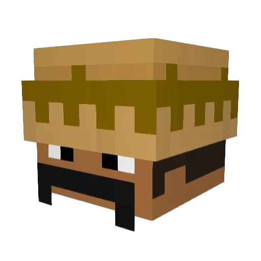 alexik1337 Minecraft avatar head, 3D render