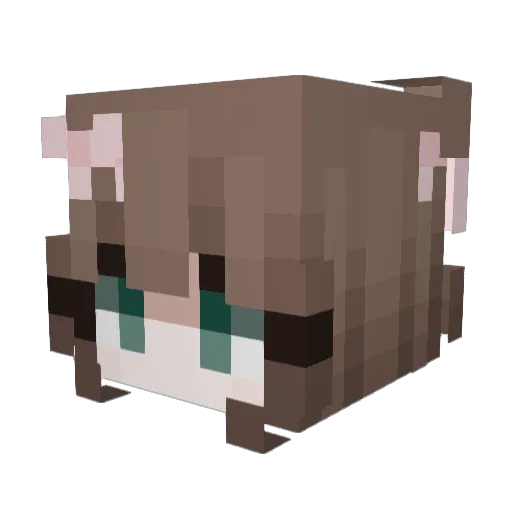 alexiquex Minecraft avatar head, 3D render