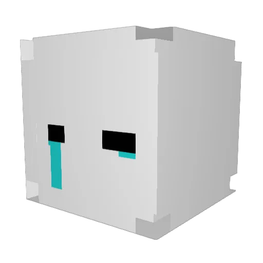 alexisOne Minecraft avatar head, 3D render