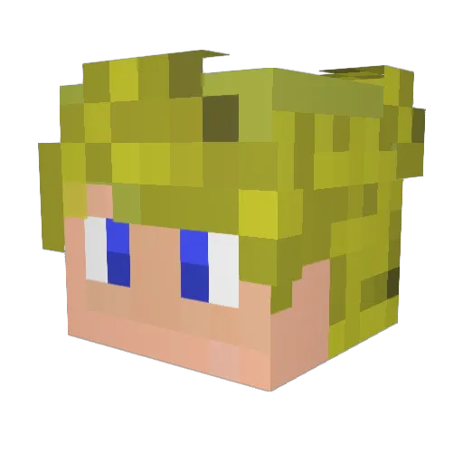alexis_27 Minecraft avatar head, 3D render