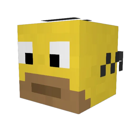 alexischloe Minecraft avatar head, 3D render