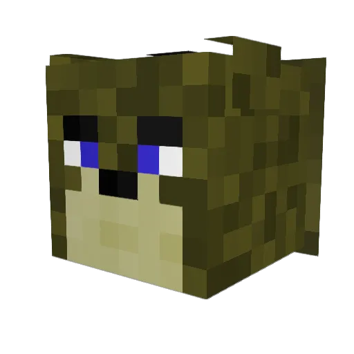 alexisdabomb13 Minecraft avatar head, 3D render