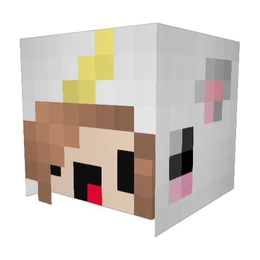 alexisious Minecraft avatar head, 3D render