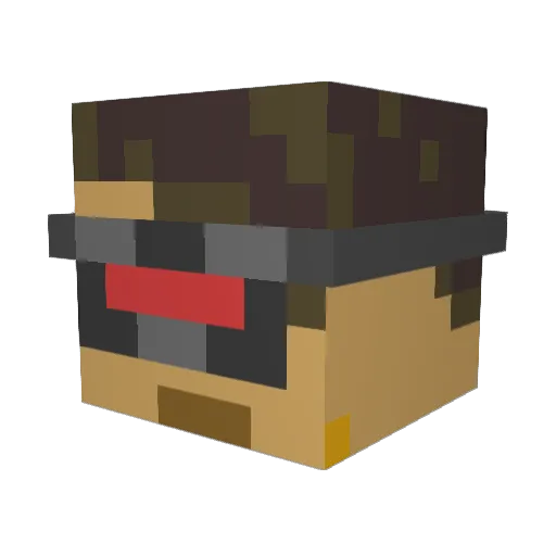 alexislee Minecraft avatar head, 3D render