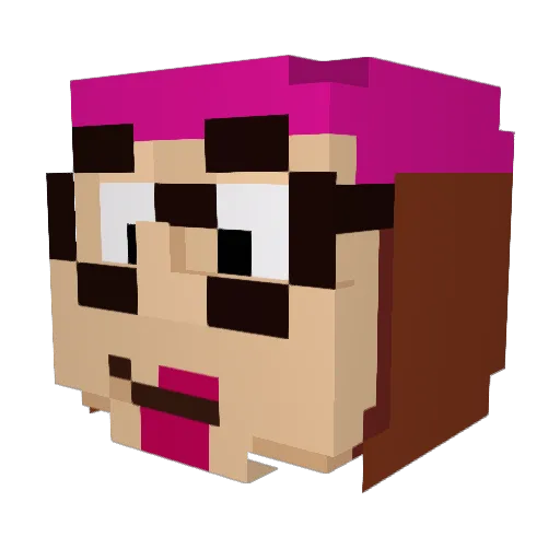 alexismp13 Minecraft avatar head, 3D render