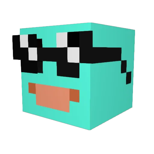 alexisspi Minecraft avatar head, 3D render