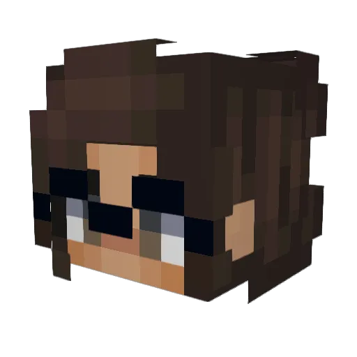 alexisss__ Minecraft avatar head, 3D render