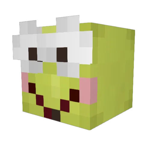 alexistootired Minecraft avatar head, 3D render