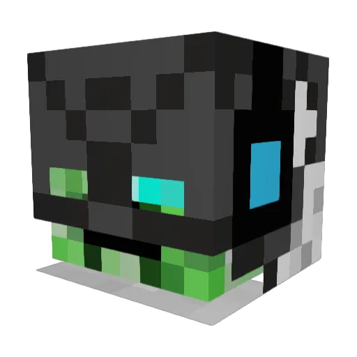 alexiswab Minecraft avatar head, 3D render