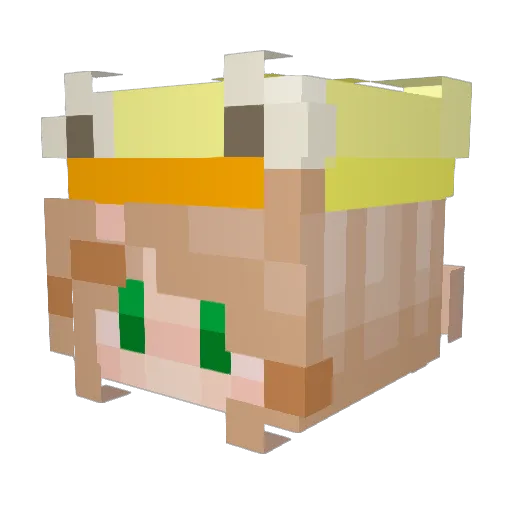 alexitrico0p Minecraft avatar head, 3D render
