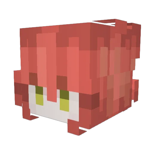 alexix7 Minecraft avatar head, 3D render