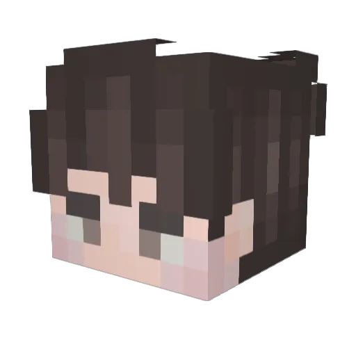alexleboio Minecraft avatar head, 3D render