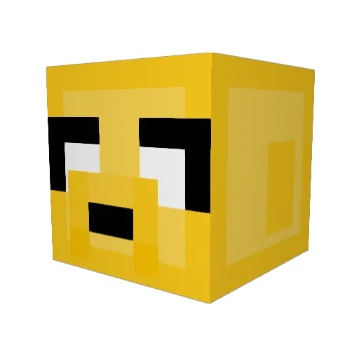 alexlei Minecraft avatar head, 3D render