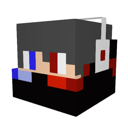 alexleseul Minecraft avatar head, 3D render