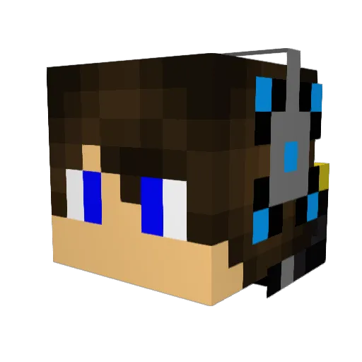 alexlink404 Minecraft avatar head, 3D render