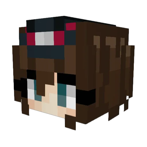 alexliu1872 Minecraft avatar head, 3D render