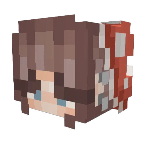 alexloaiza Minecraft avatar head, 3D render