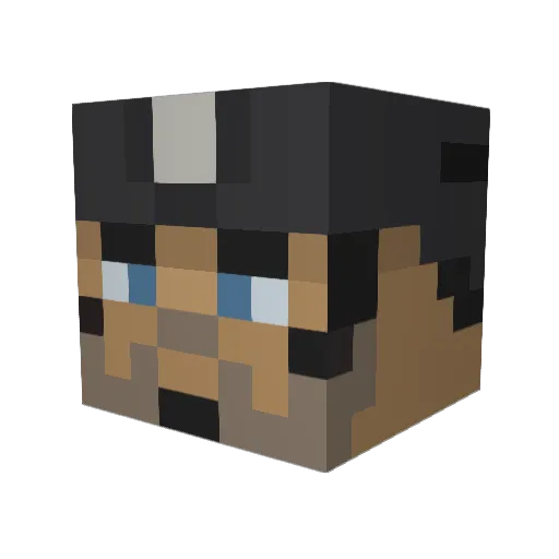 alexlol12 Minecraft avatar head, 3D render