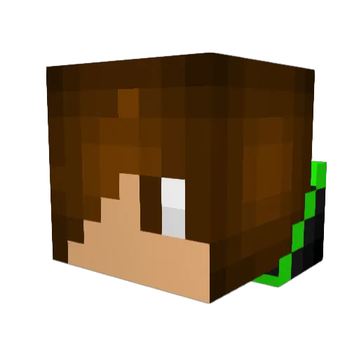 alexluca_8 Minecraft avatar head, 3D render
