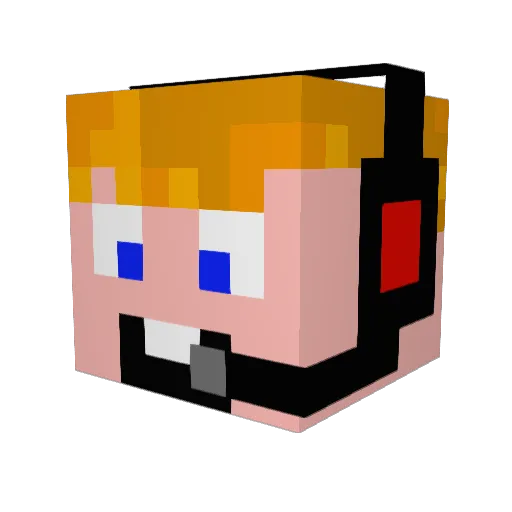 alexm245 Minecraft avatar head, 3D render