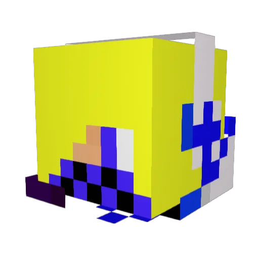 alexm2 Minecraft avatar head, 3D render