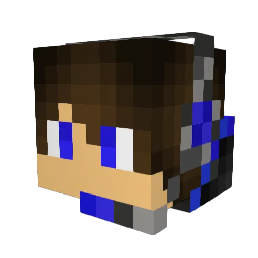 alexmasype Minecraft avatar head, 3D render
