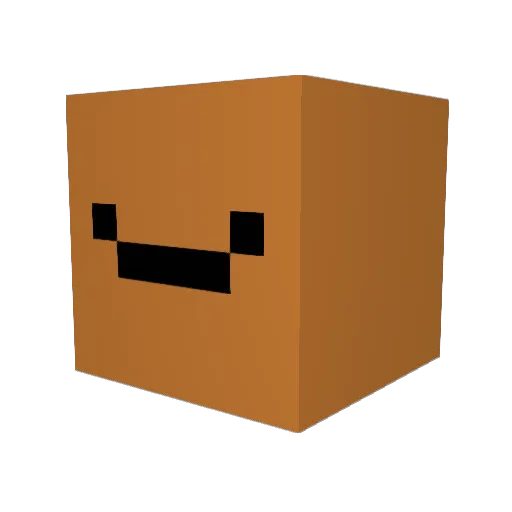 alexmgj Minecraft avatar head, 3D render