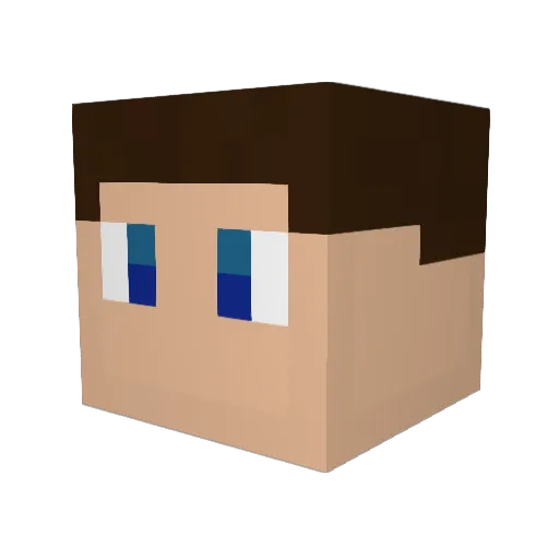 alexmitovih Minecraft avatar head, 3D render