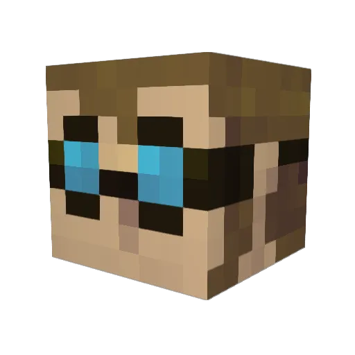 alexnicospace Minecraft avatar head, 3D render