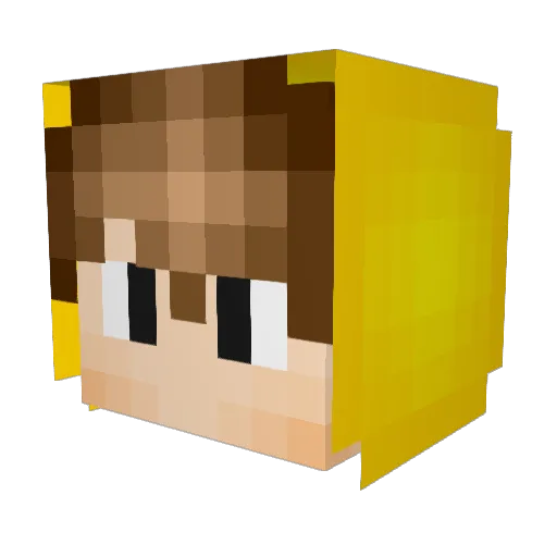 alexpagella Minecraft avatar head, 3D render