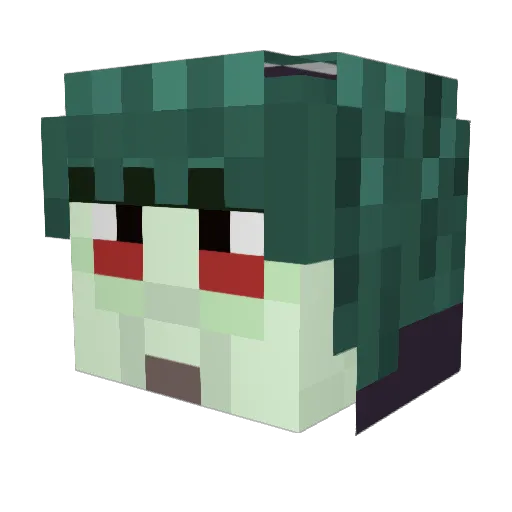 alexpapa1 Minecraft avatar head, 3D render