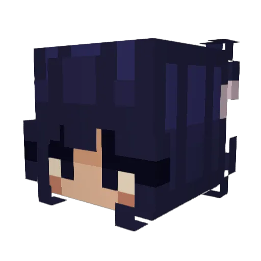 alexphobic Minecraft avatar head, 3D render