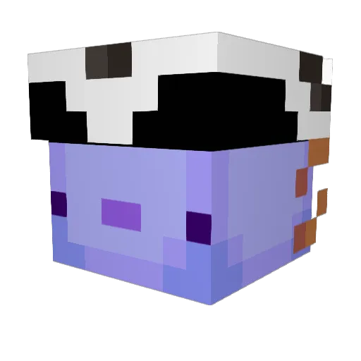 alexphon Minecraft avatar head, 3D render