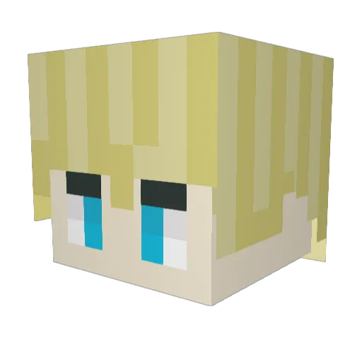 alexplays1223 Minecraft avatar head, 3D render