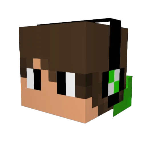alexplumb Minecraft avatar head, 3D render