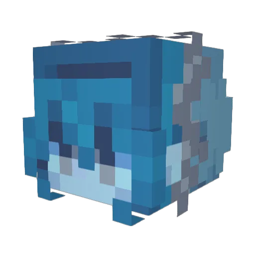 alexriley Minecraft avatar head, 3D render