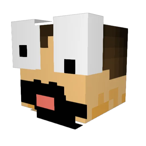 alexsaur_ Minecraft avatar head, 3D render